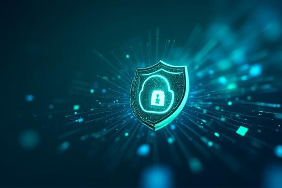 Abstract image representing financial data and security